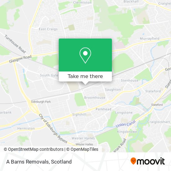 A Barns Removals map