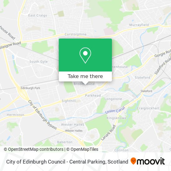 City of Edinburgh Council - Central Parking map