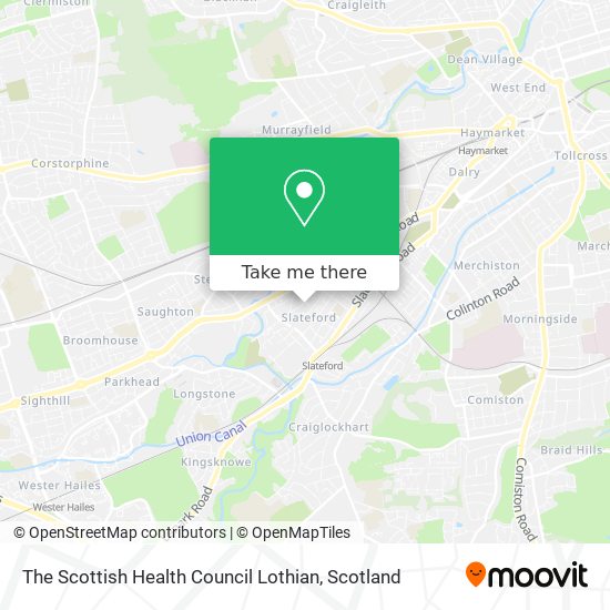 The Scottish Health Council Lothian map