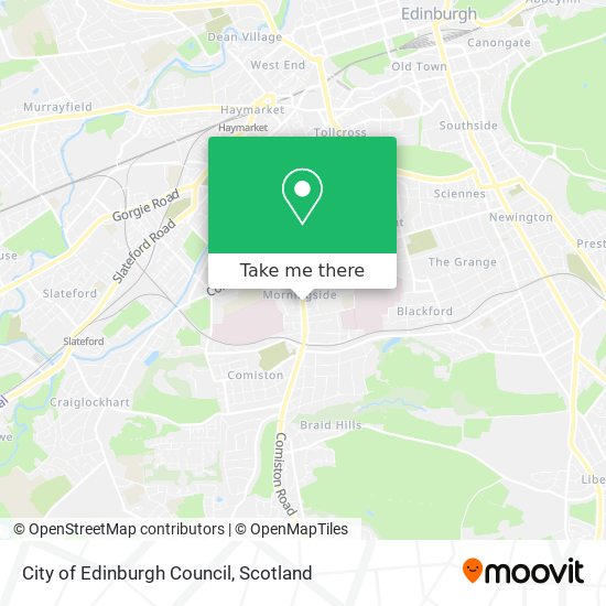 City of Edinburgh Council map