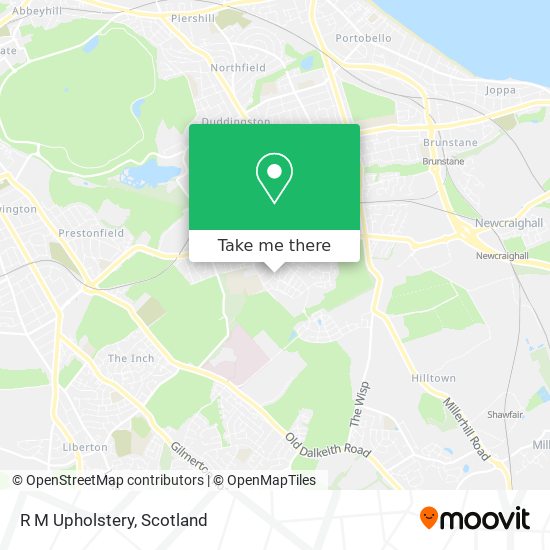 R M Upholstery map