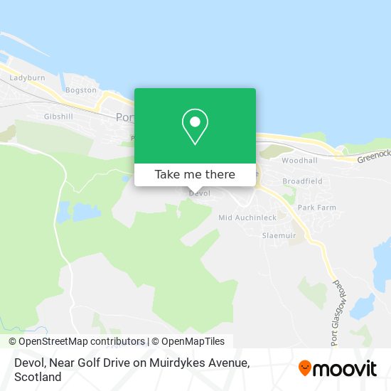 Devol, Near Golf Drive on Muirdykes Avenue map