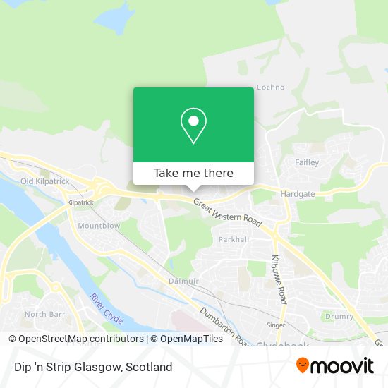 Dip 'n Strip Glasgow map