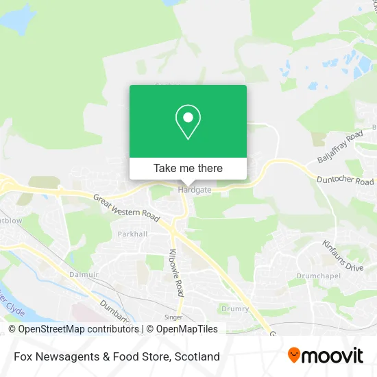Fox Newsagents & Food Store map