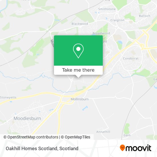 Oakhill Homes Scotland map