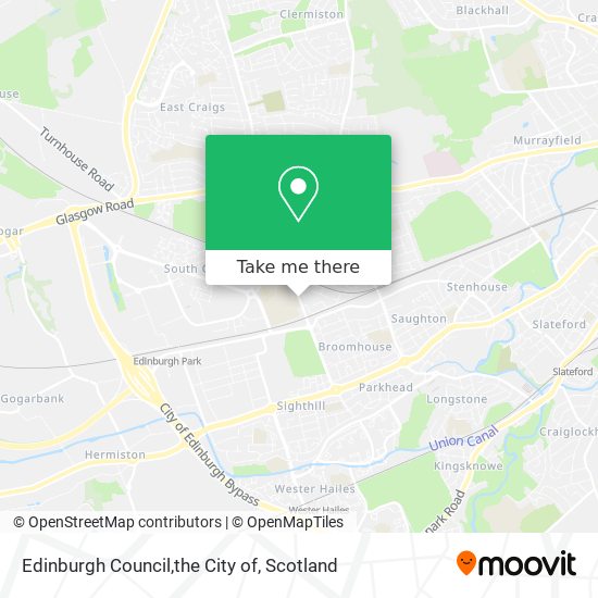 Edinburgh Council,the City of map