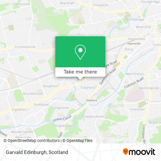 Garvald Edinburgh map