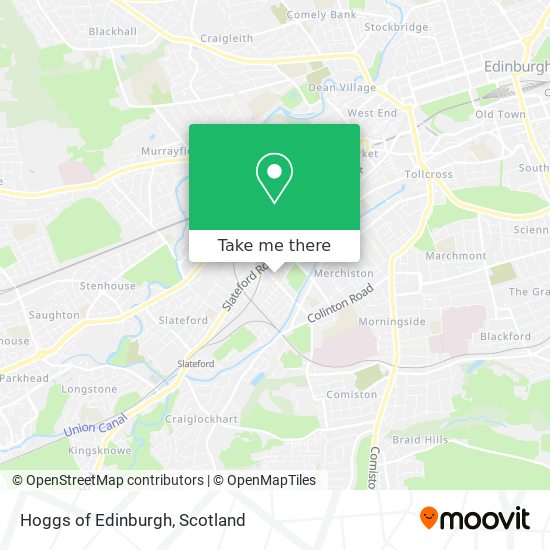 Hoggs of Edinburgh map
