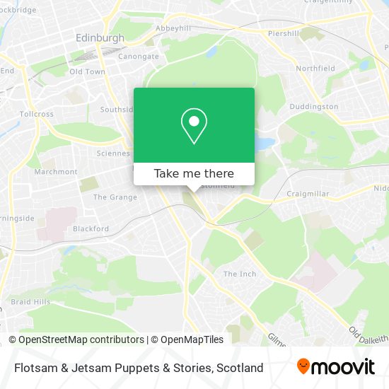 How to get to Flotsam & Jetsam Puppets & Stories in Edinburgh by bus or