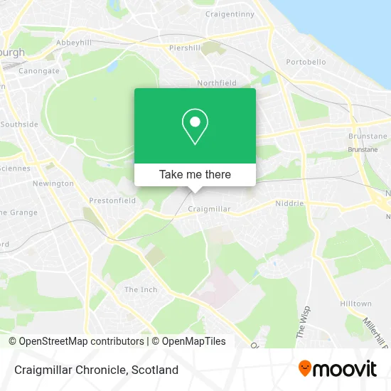 Craigmillar Chronicle map