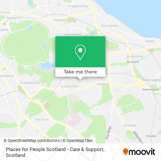 Places for People Scotland - Care & Support map