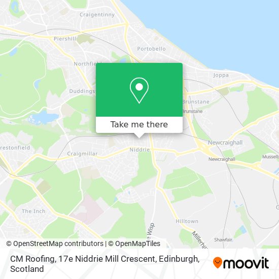 CM Roofing, 17e Niddrie Mill Crescent, Edinburgh map