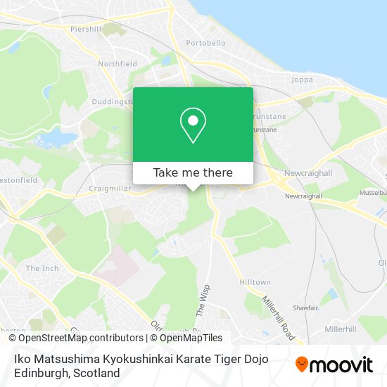 Iko Matsushima Kyokushinkai Karate Tiger Dojo Edinburgh map