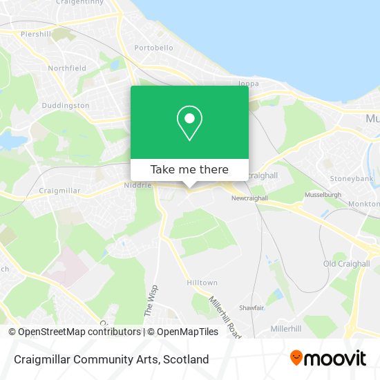 Craigmillar Community Arts map