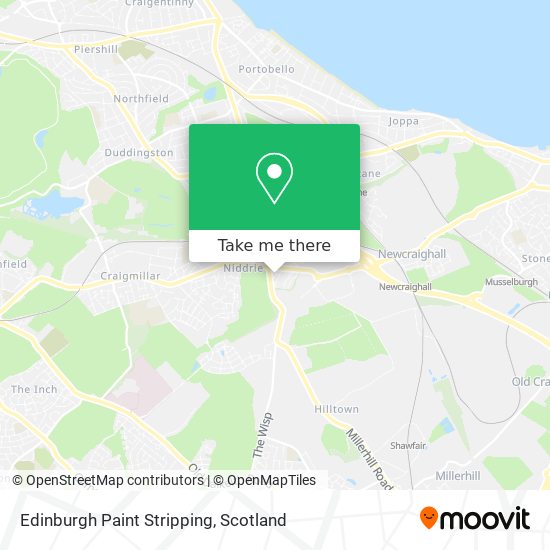 Edinburgh Paint Stripping map