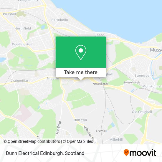 Dunn Electrical Edinburgh map