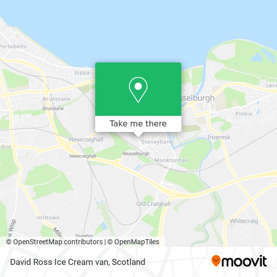 David Ross Ice Cream van map