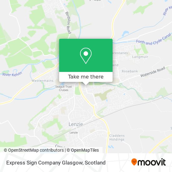 Express Sign Company Glasgow map