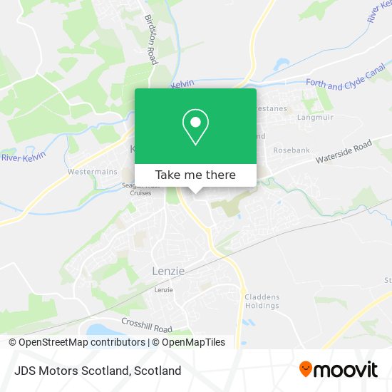 JDS Motors Scotland map