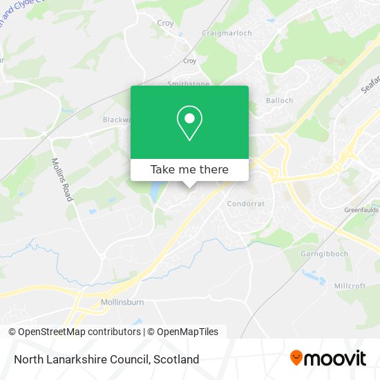 North Lanarkshire Council map