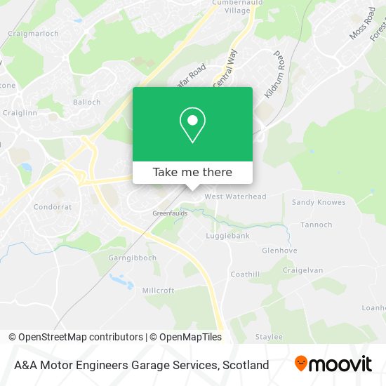 A&A Motor Engineers Garage Services map