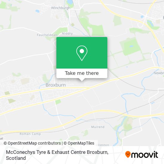 McConechys Tyre & Exhaust Centre Broxburn map