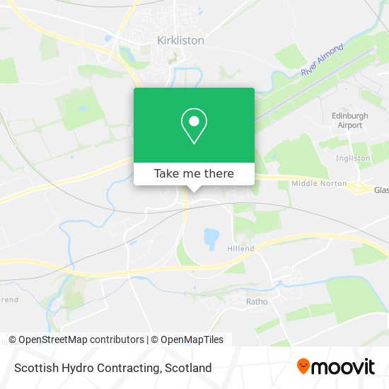 Scottish Hydro Contracting map