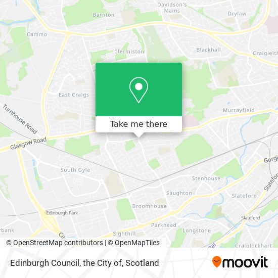 Edinburgh Council, the City of map