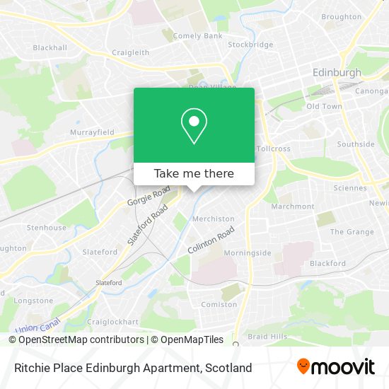 Ritchie Place Edinburgh Apartment map