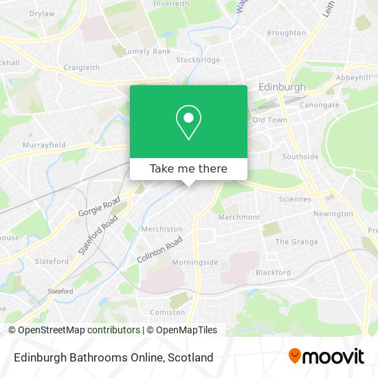 Edinburgh Bathrooms Online map