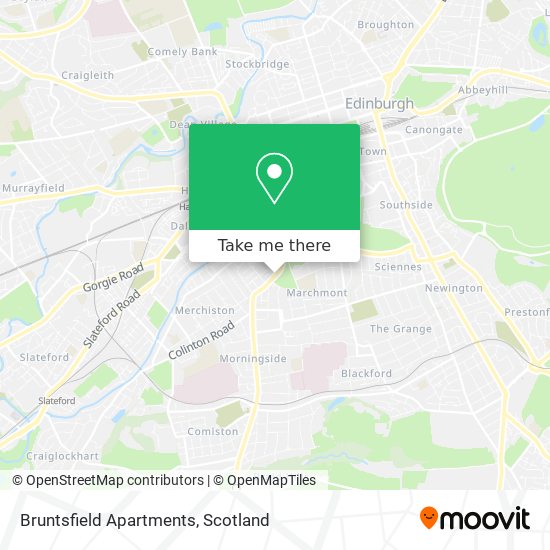 Bruntsfield Apartments map