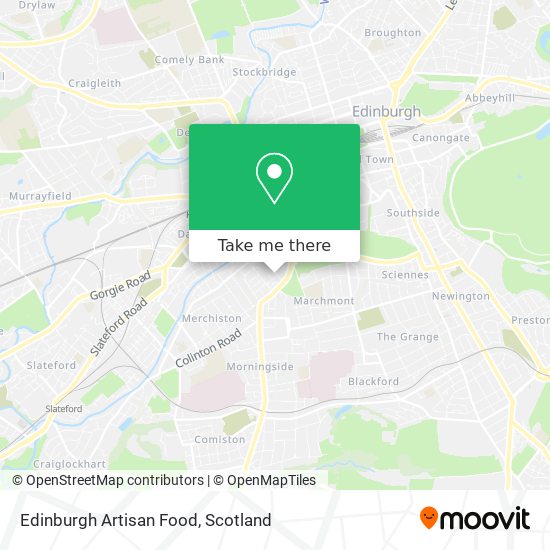 Edinburgh Artisan Food map
