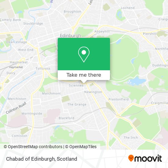 Chabad of Edinburgh map