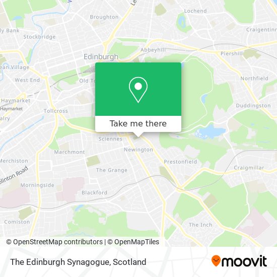 The Edinburgh Synagogue map