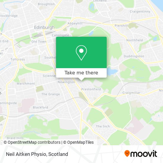 Neil Aitken Physio map