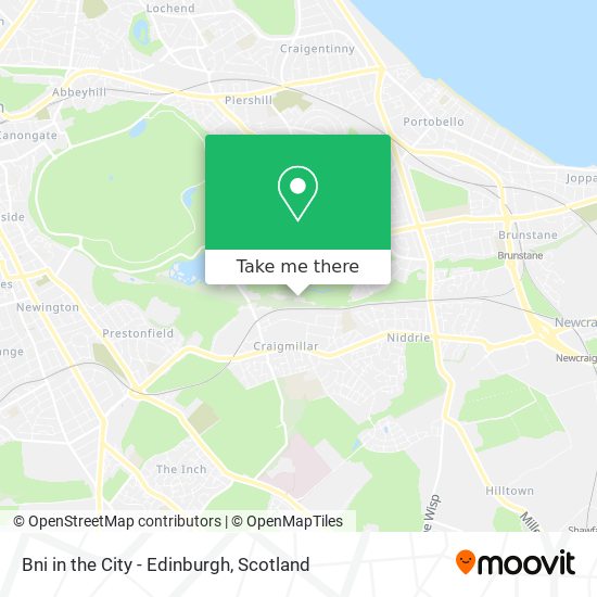 Bni in the City - Edinburgh map
