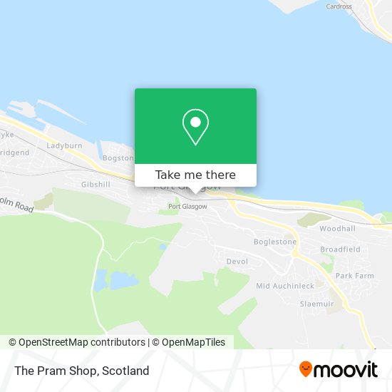 The Pram Shop map