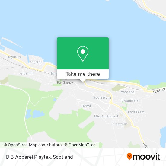 D B Apparel Playtex map