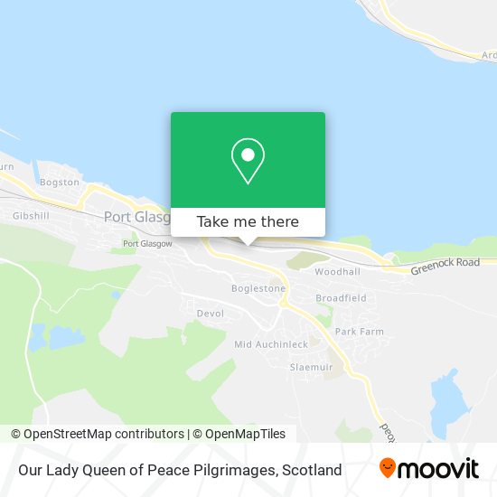 Our Lady Queen of Peace Pilgrimages map