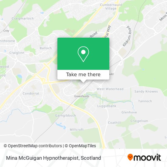 Mina McGuigan Hypnotherapist map