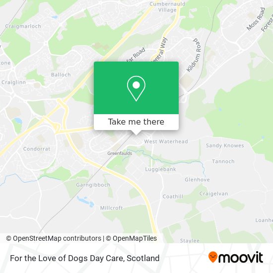 For the Love of Dogs Day Care map