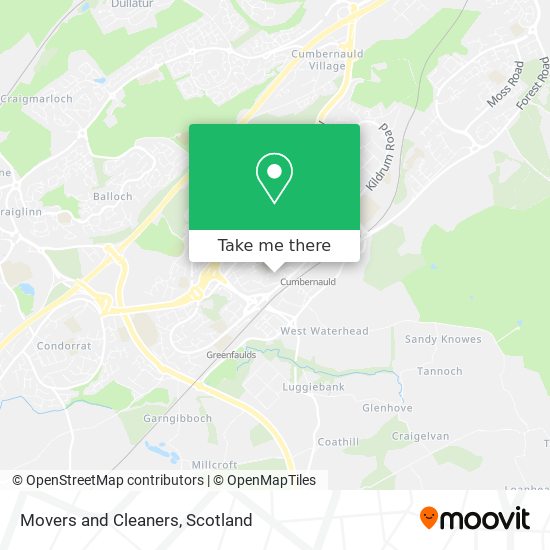 Movers and Cleaners map