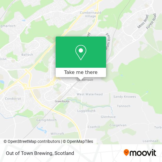 Out of Town Brewing map