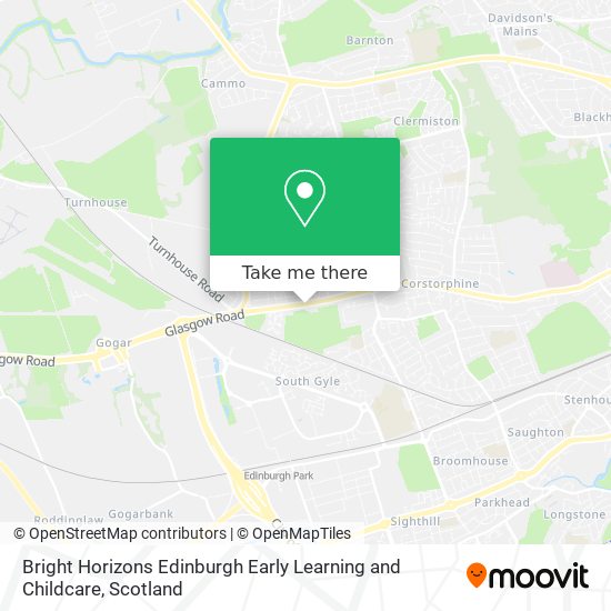 Bright Horizons Edinburgh Early Learning and Childcare map