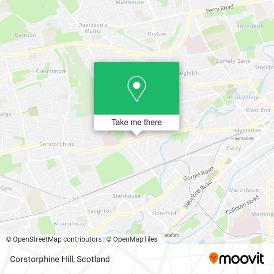 Corstorphine Hill map