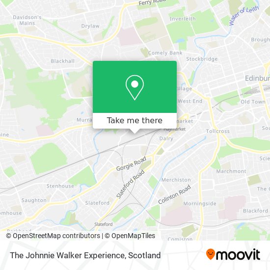 The Johnnie Walker Experience map