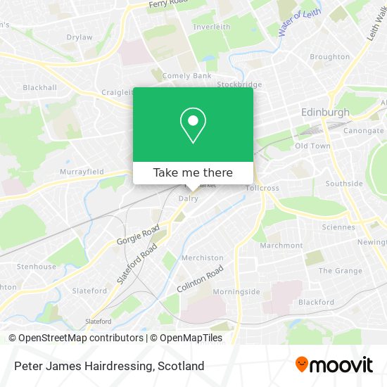 Peter James Hairdressing map