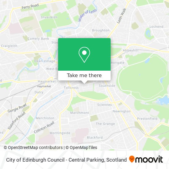 City of Edinburgh Council - Central Parking map