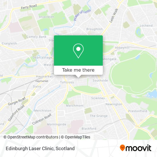 Edinburgh Laser Clinic map