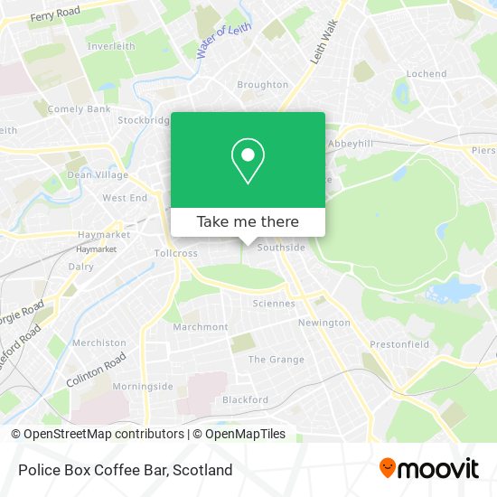 Police Box Coffee Bar map